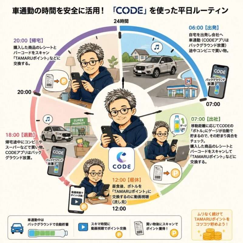 ポイおじの「CODE」ルーチンの画像