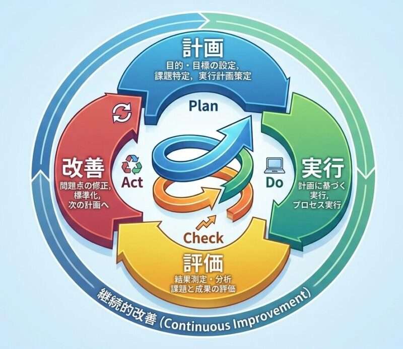 ビジネスで使うPDCAの図解