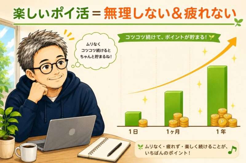 ポイ活基本方針【疲れない】ポイおじ図解